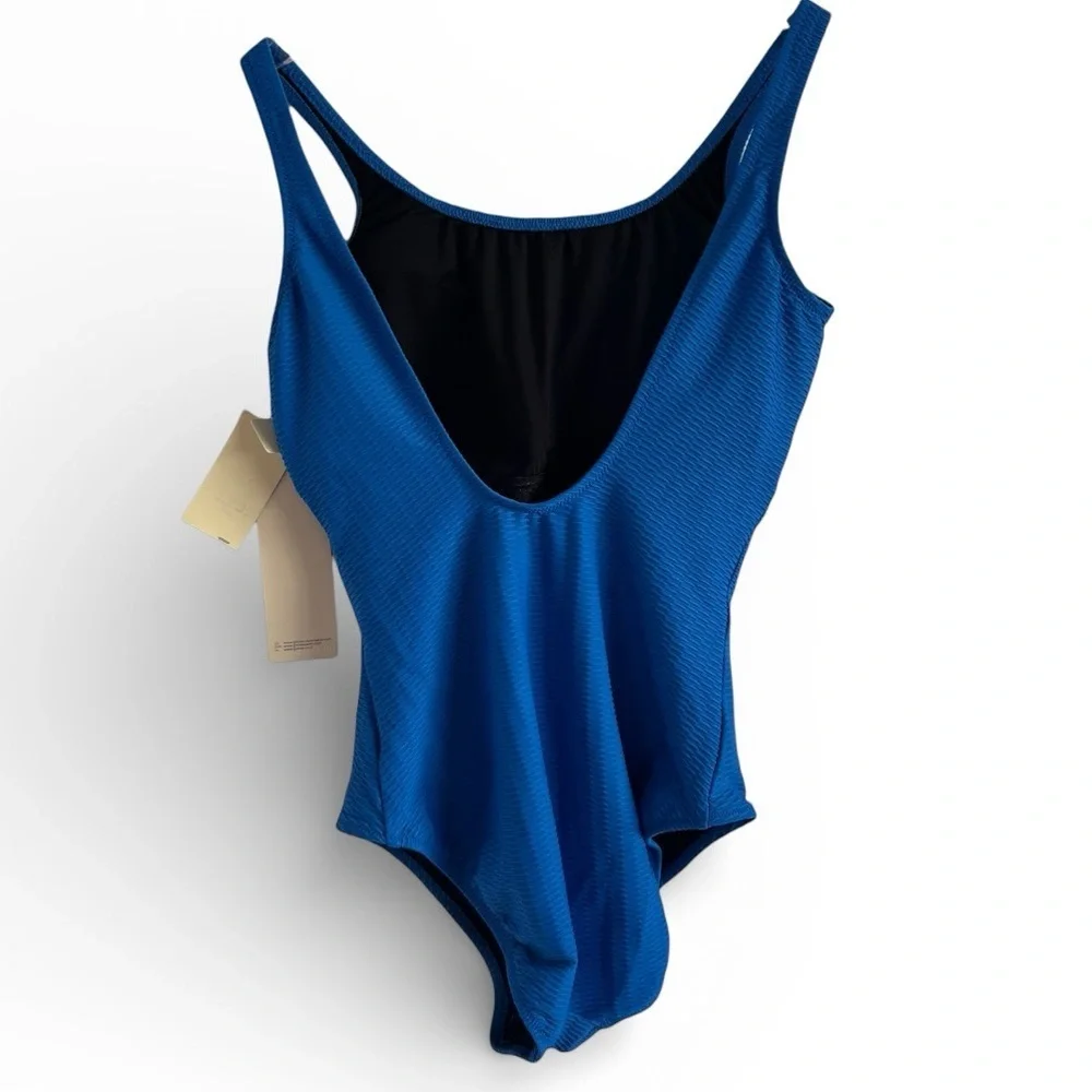 NWT GOTTEX HARBOURSIDE TEXTURED MASTECTOMY HIGH NECK ONE PIECE SWIMSUIT 10 - Picture 5 of 8